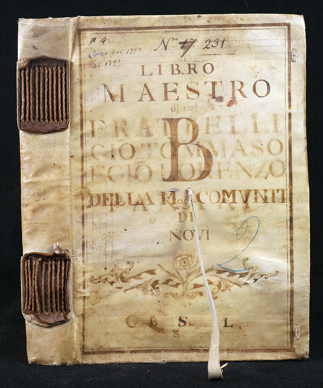 legatura piena - archivistica, opera isolata - ambito italiano (seconda metà XVIII)