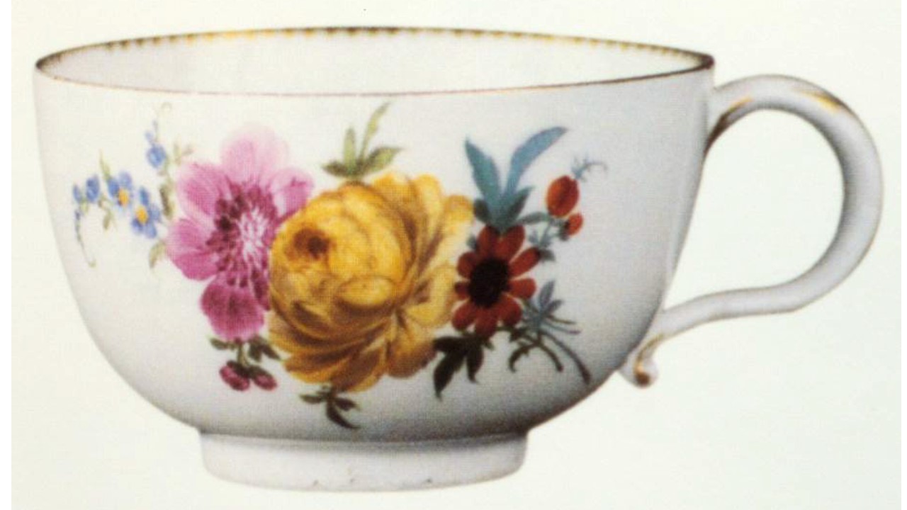 tazza - manifattura di Meissen (seconda metà XVIII)