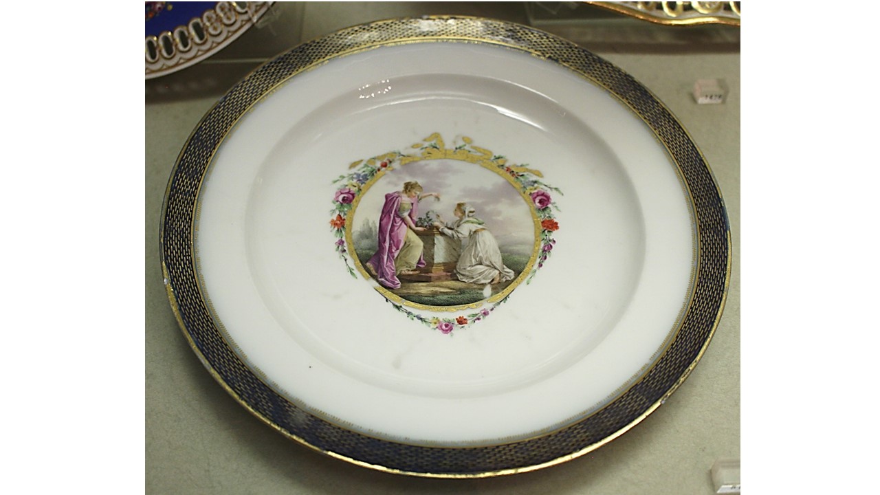 piatto - manifattura di Meissen (seconda metà XVIII)