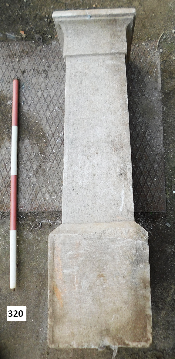 SINGOLO OGGETTO/ pilastro/ arredo liturgico, PERIODIZZAZIONI/ ARCHI DI PERIODI/ Postmedievale