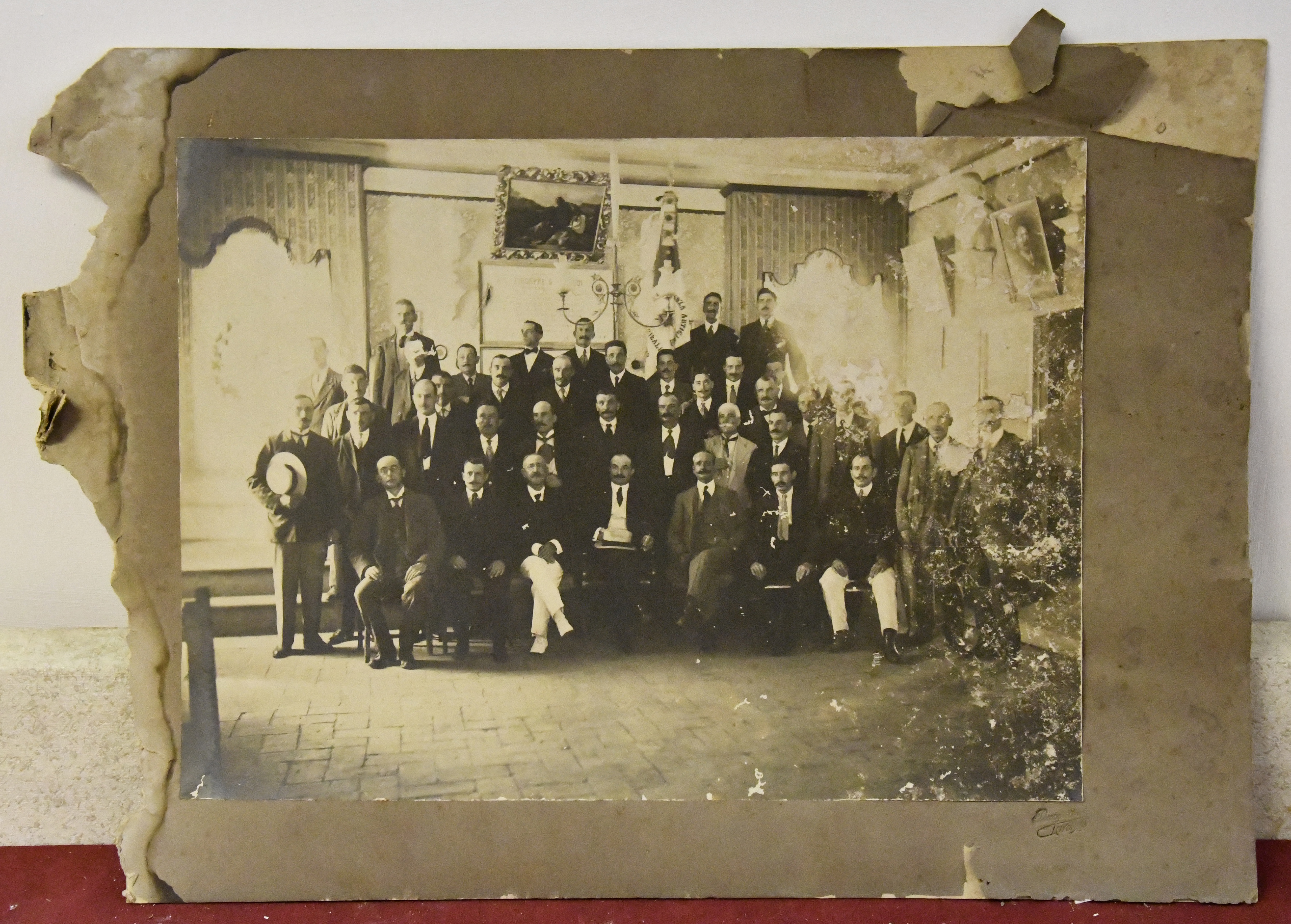 Gruppi di uomini - Ritratti fotografici (positivo) di Fotografia Piacentini (ditta) (inizio XX)