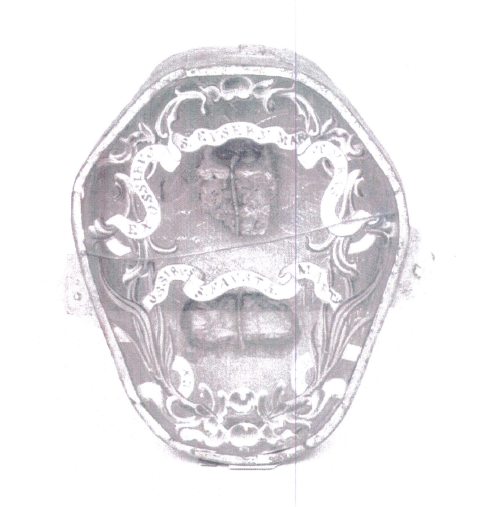 Reliquiario dei santi martiri (reliquiario - a tabella) di Ignoto (bottega) - ambito Italia settentrionale (terzo quarto XIX)