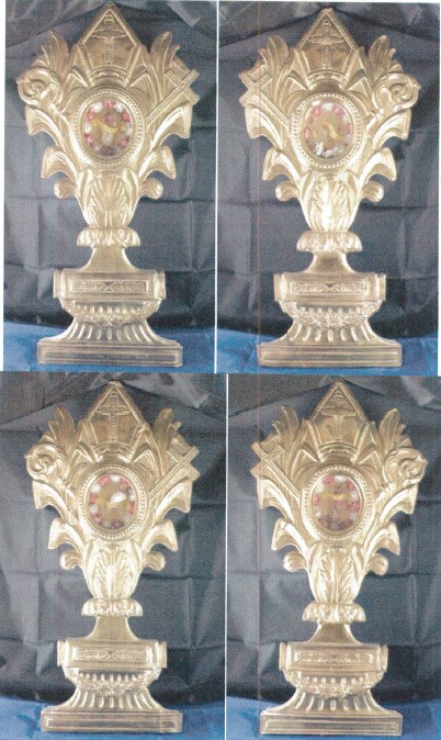 reliquiario - a ostensorio, serie di Ignoto (bottega) - ambito Italia settentrionale (ultimo quarto XIX)