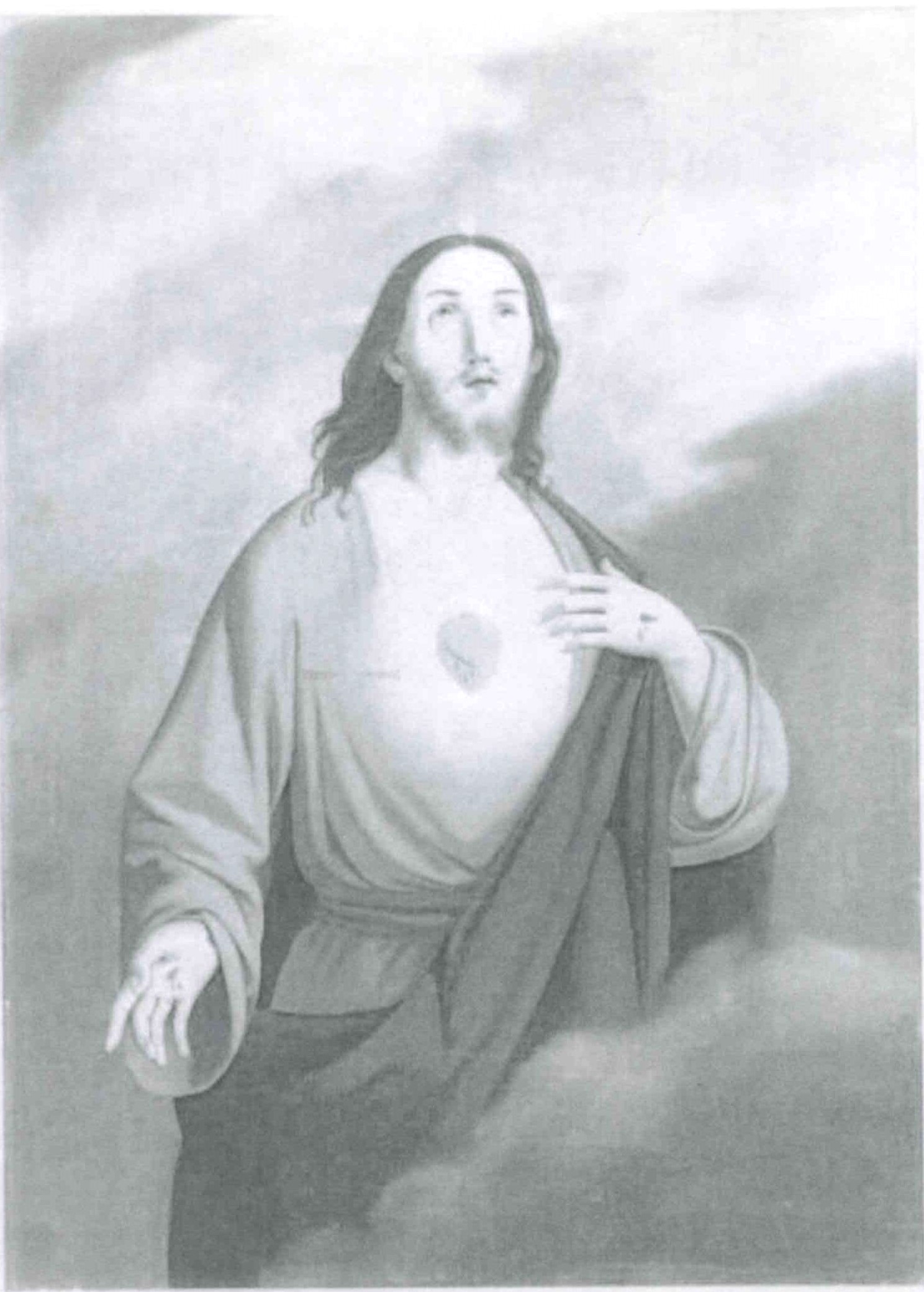 Sacro Cuore di Gesù (dipinto) di Ignoto (bottega) - ambito Italia settentrionale (XX)