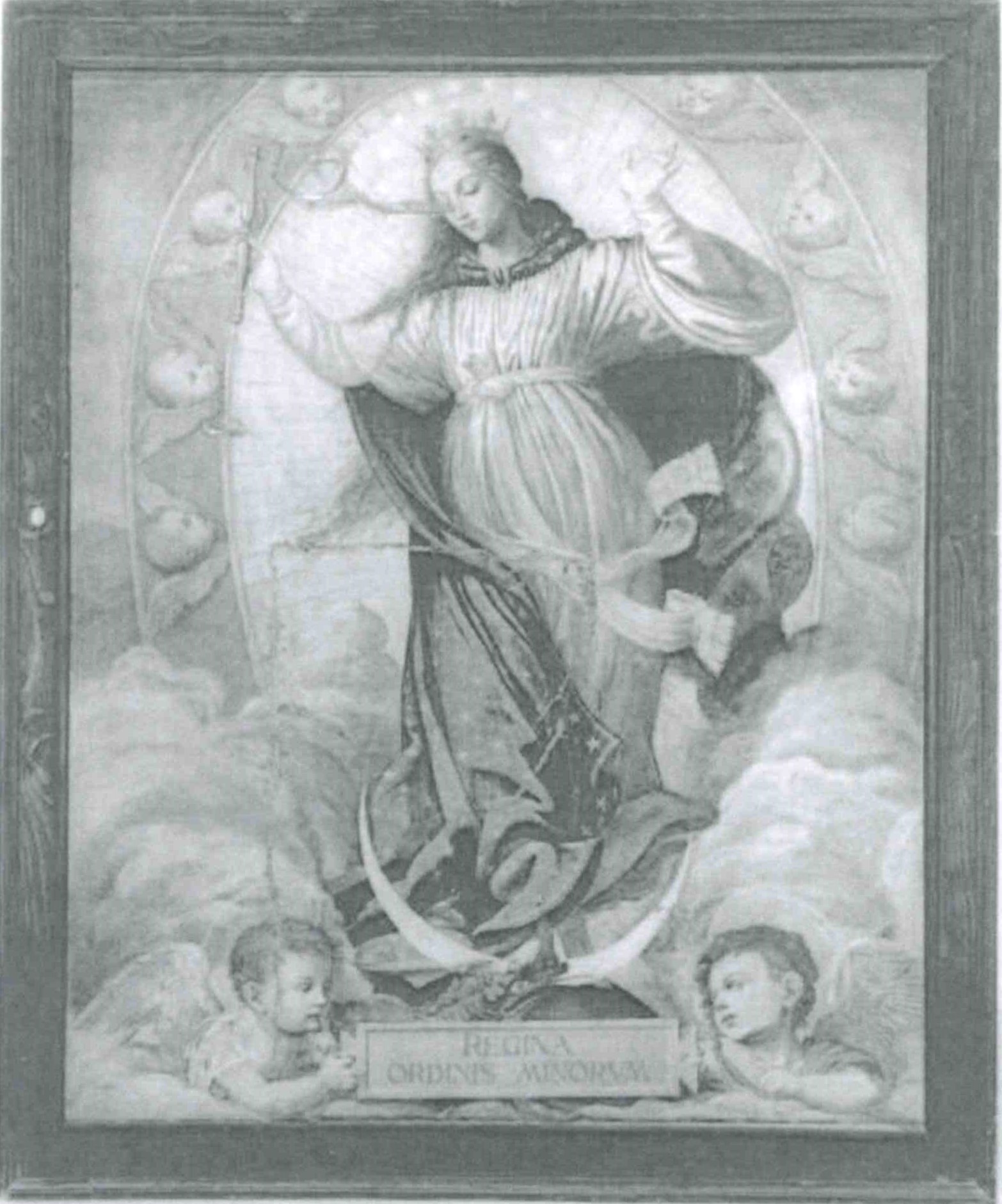 Madonna Immacolata (dipinto) di Fra' Damaso, cappuccino - ambito Italia settentrionale (XX)