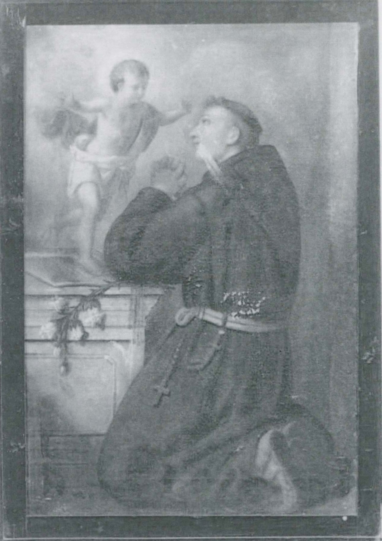 Sant'Antonio di Padova (dipinto) di Celestino, frate cappuccino (attribuito) - ambito Italia settentrionale (XIX)