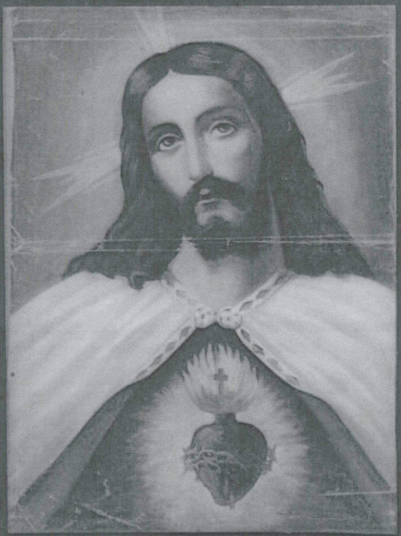 Sacro Cuore di Gesù (dipinto) di Ignoto (bottega) - ambito Italia settentrionale (XX)