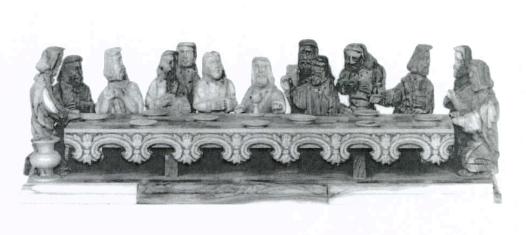 Ultima cena (scultura) di Carletta (attribuito) - ambito Italia settentrionale (XX)