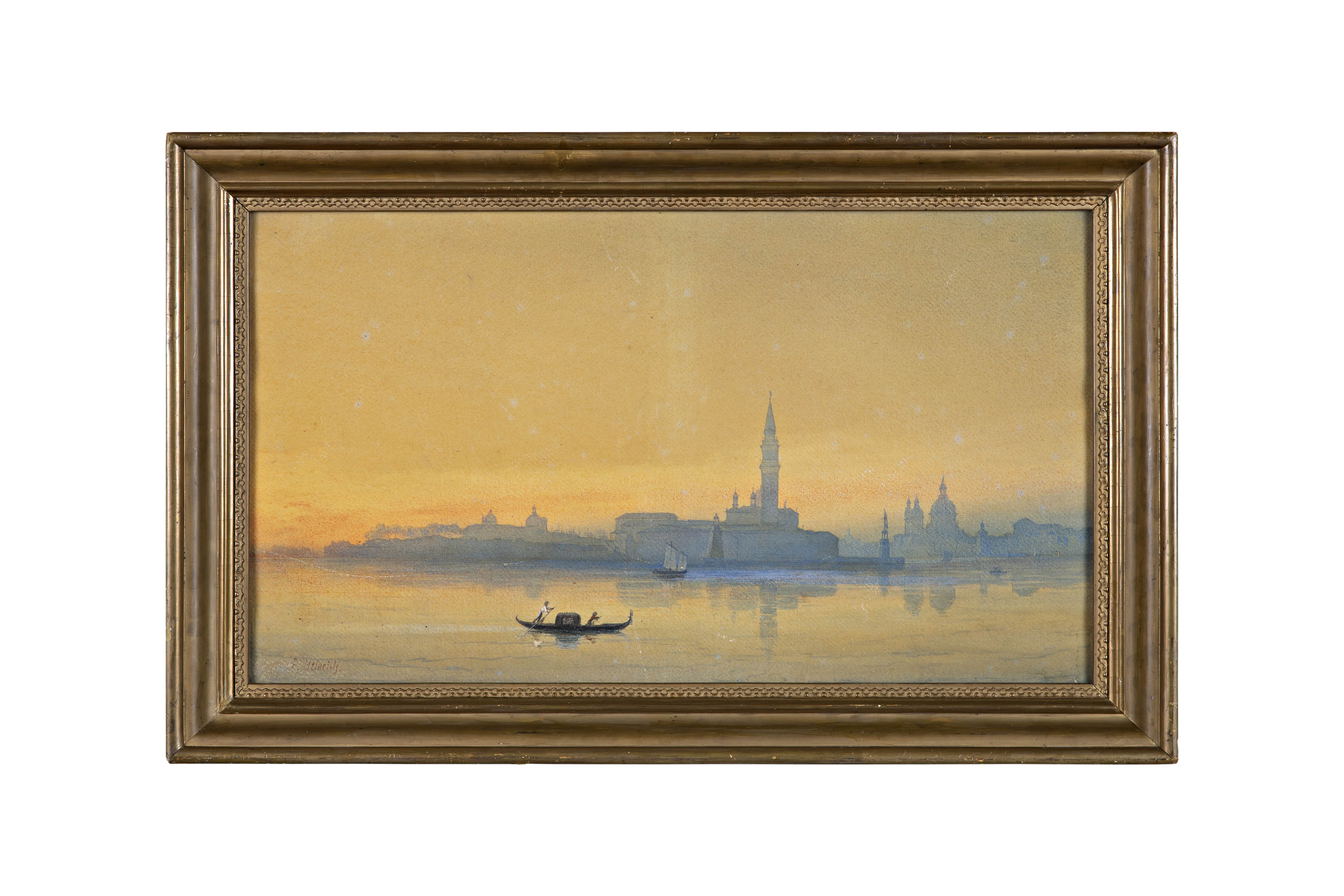 Veduta di Venezia, Venezia (dipinto, opera isolata) di Heinrich, Franz (metà XIX)