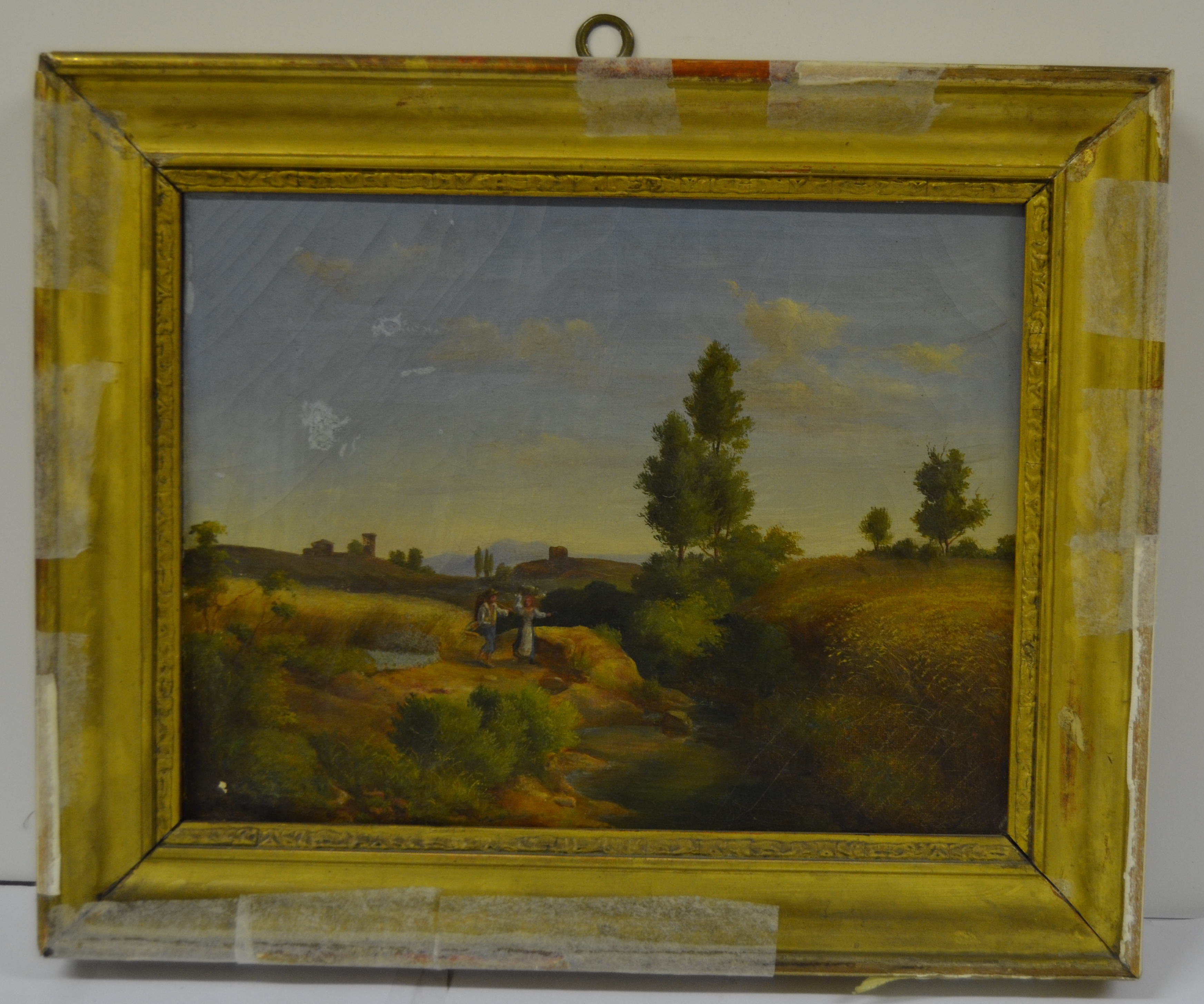 paesaggio (dipinto) - ambito laziale (prima metà XIX)