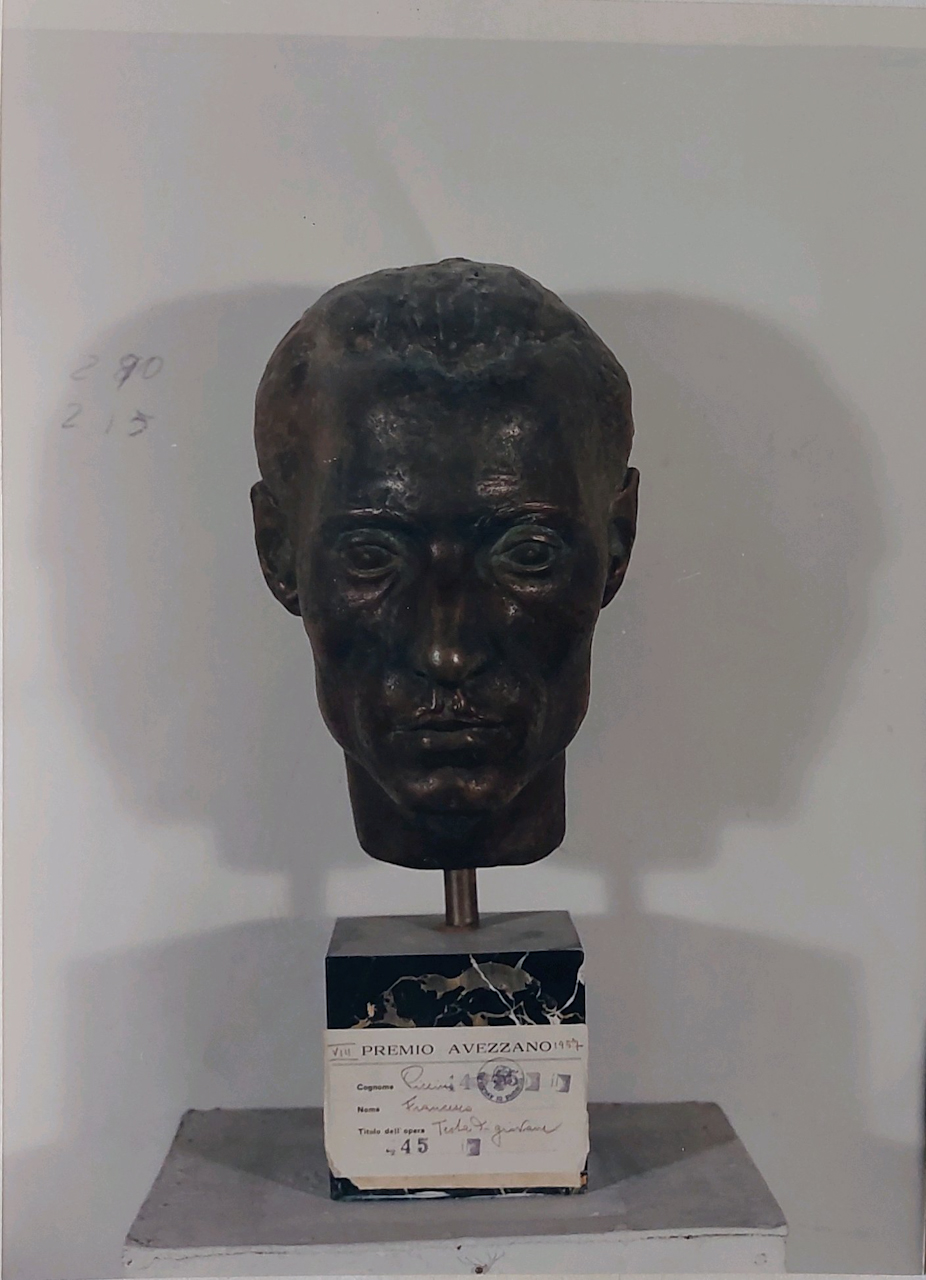 Testa di giovane (scultura) di Piccini Francesco (XX)