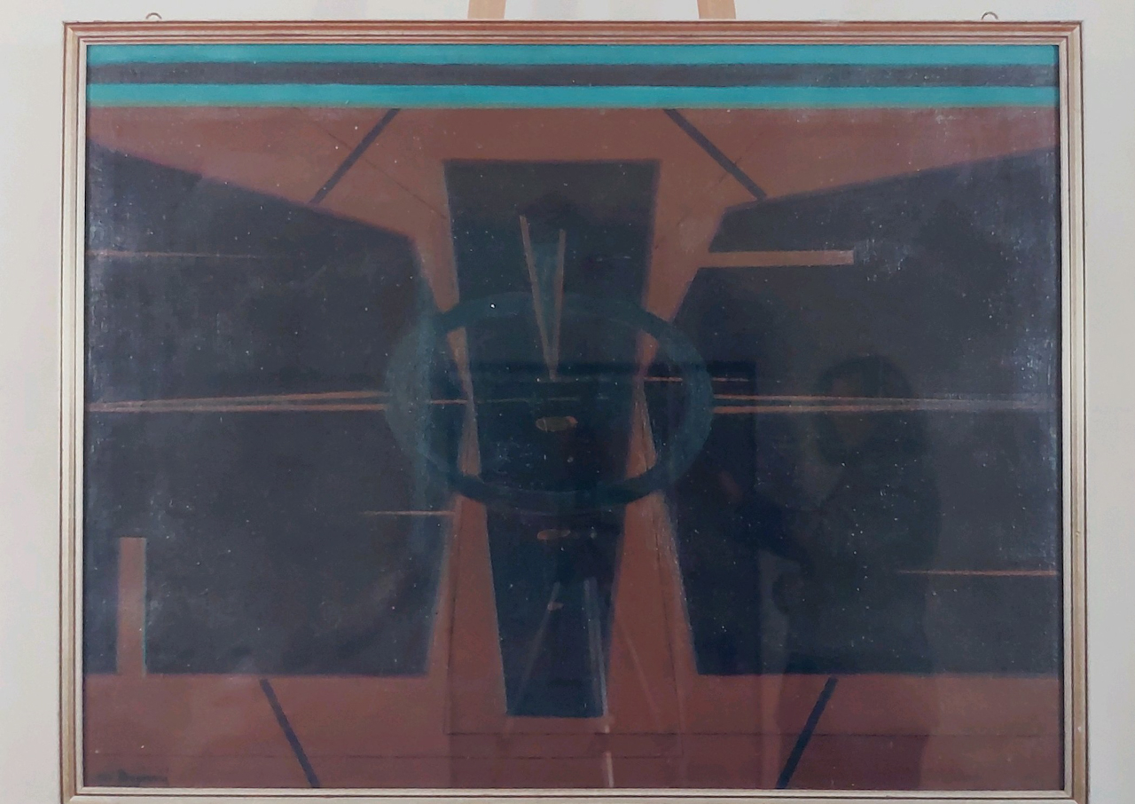 Composizione in marrone (dipinto) di Reggiani Mauro (XX)