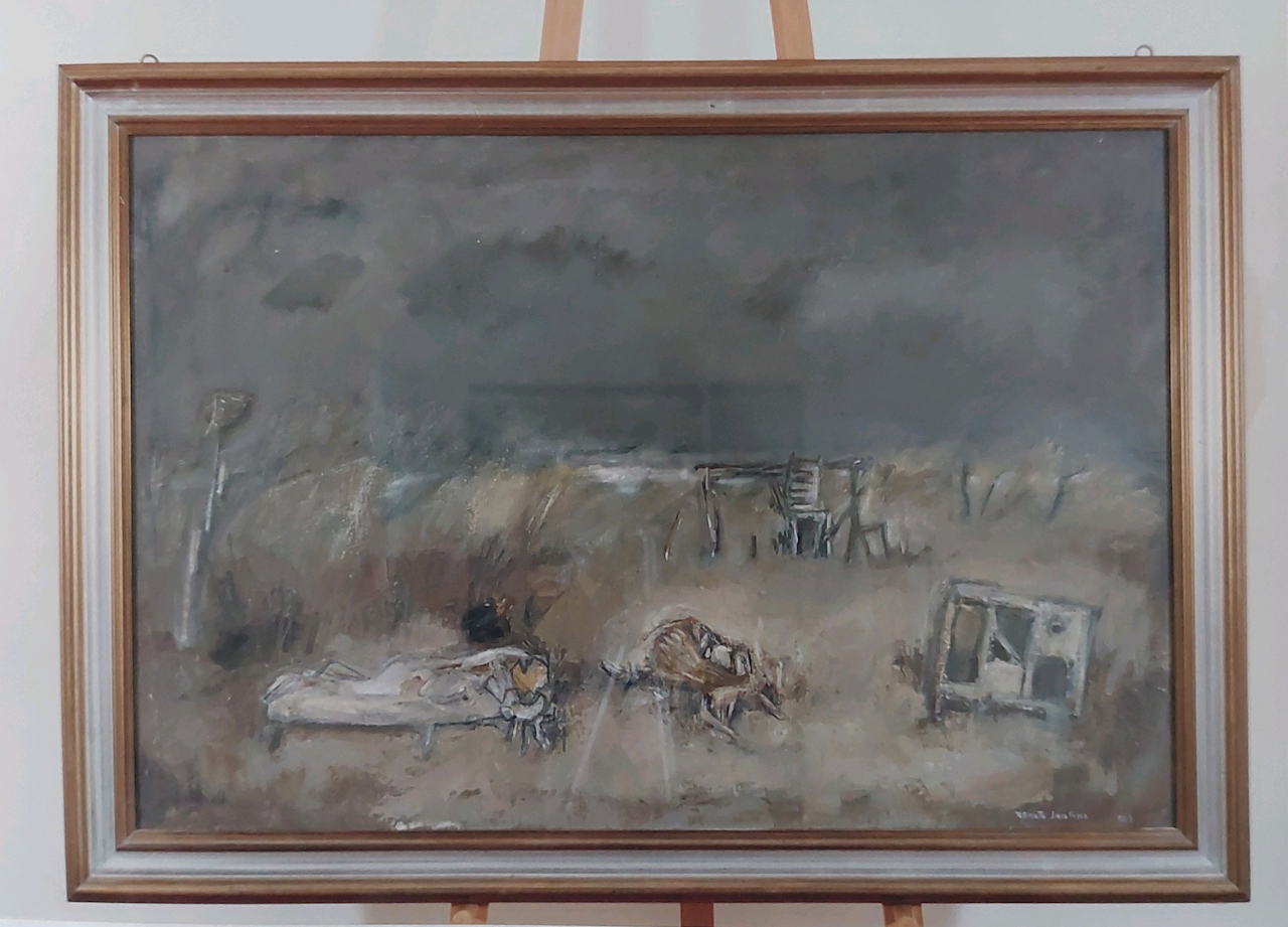 Marina d'inverno (dipinto) di Santini Renato (XX)