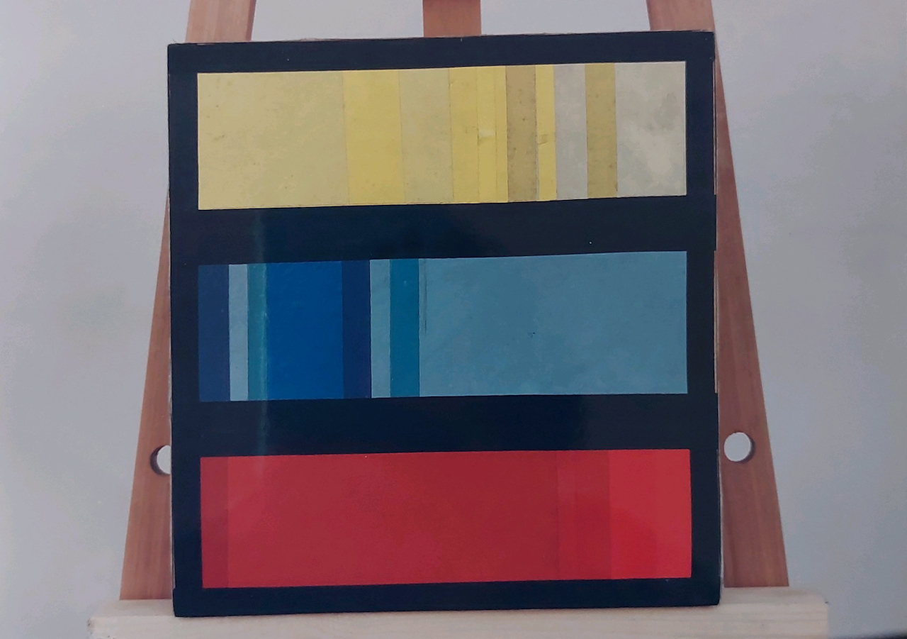 Giallo-rosso-blu (opera bidimensionale) di Borella Rocco (XX)