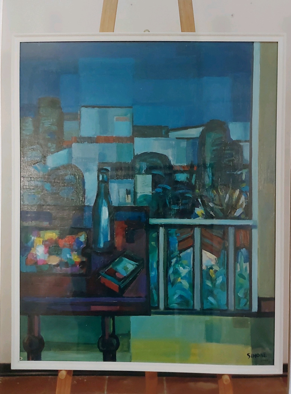 Dal mio studio (dipinto) di Simone Dante (XX)