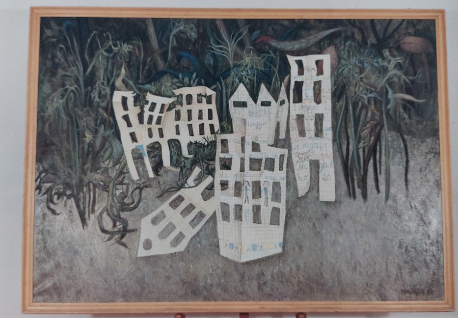 La città abbandonata (dipinto) di Benaglia Enrico (XX)