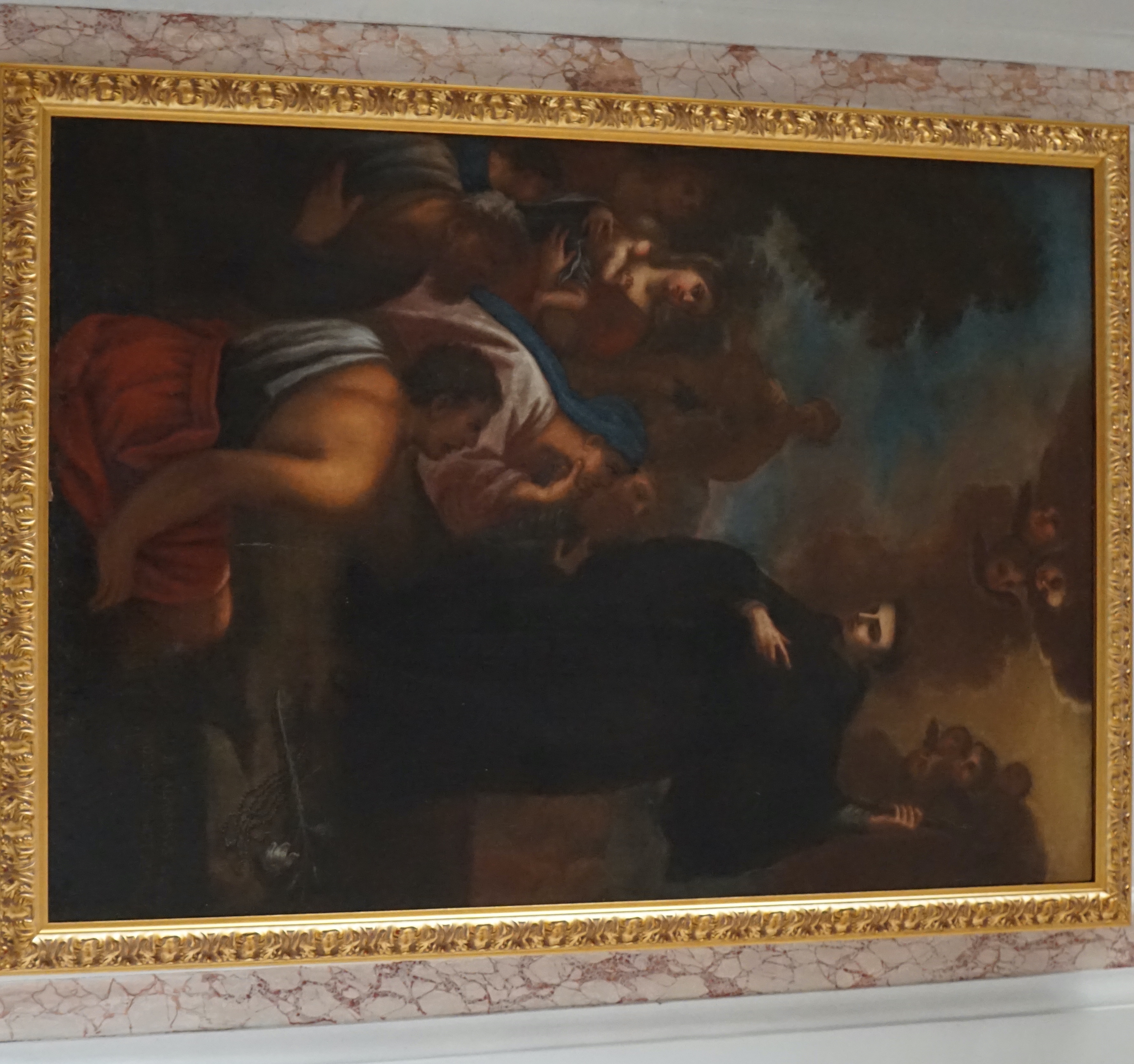 Predica di un santo (dipinto) di Ignoto - ambito napoletano (XVII)