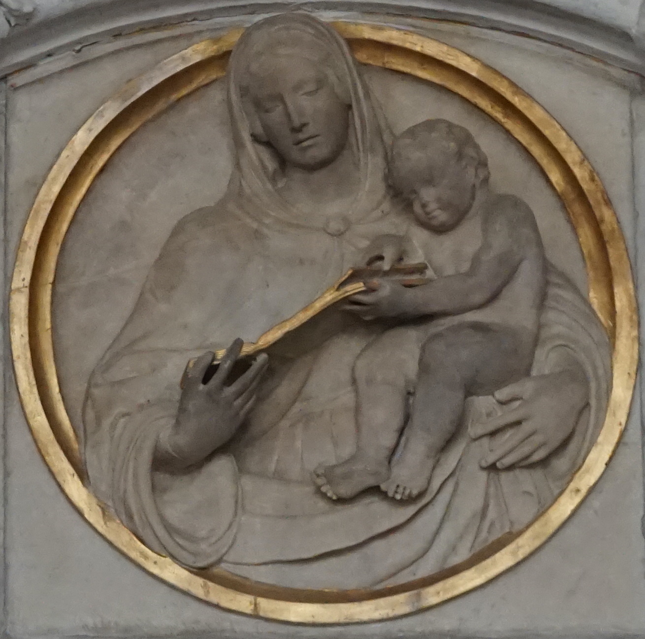 Madonna del libro (rilievo) di Ignoto - ambito napoletano (ultimo quarto XV)