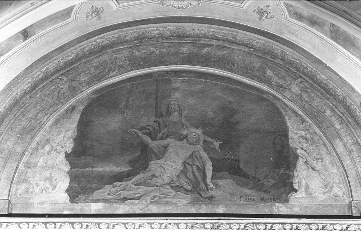 Pietà (dipinto, opera isolata) di Morgari Luigi (prima metà sec. XX)