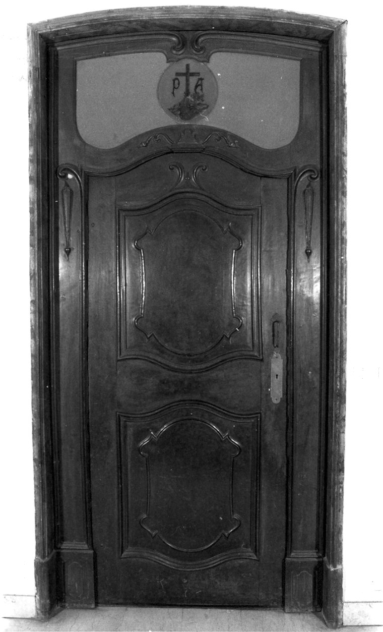 porta - ad un battente, opera isolata - bottega lombarda (sec. XVIII)