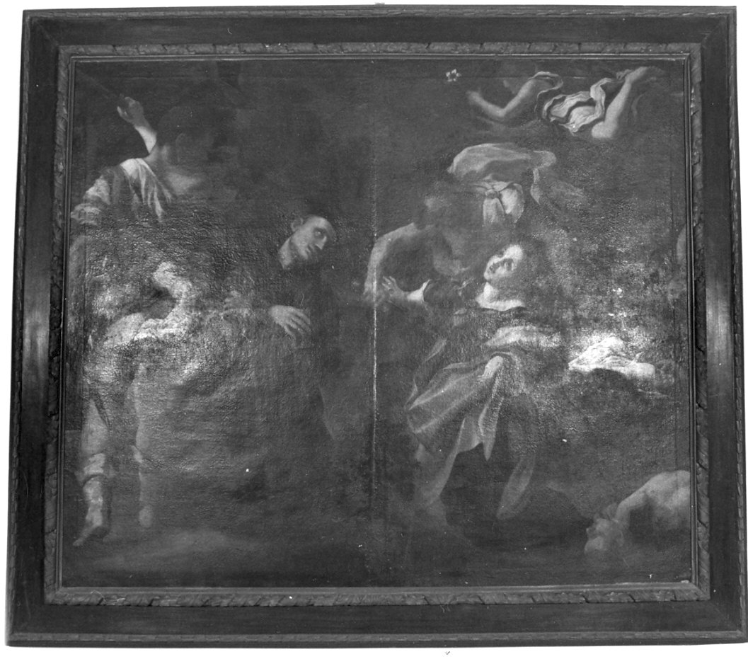 cornice di dipinto, opera isolata - bottega lombarda (sec. XVII)