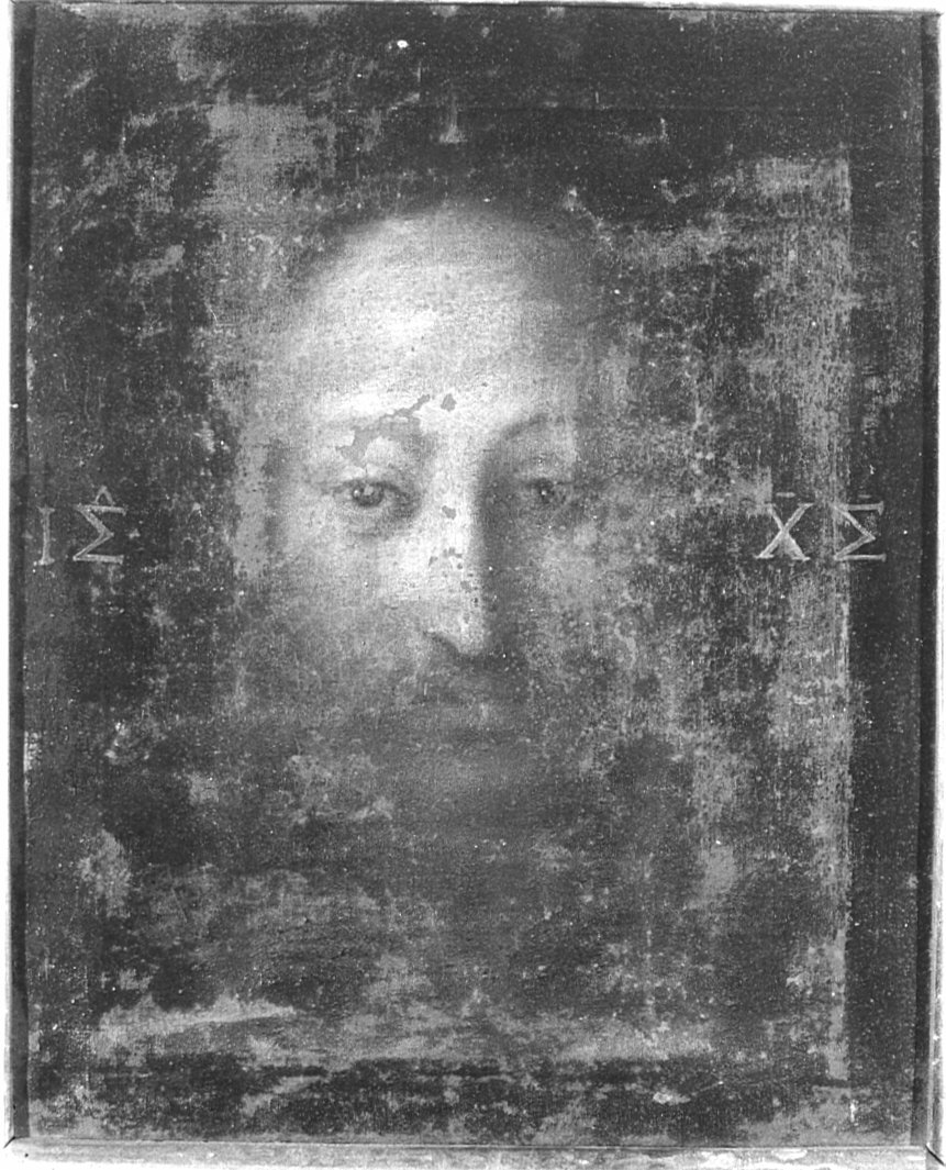 volto di Cristo (dipinto, opera isolata) - ambito lombardo (sec. XVI)