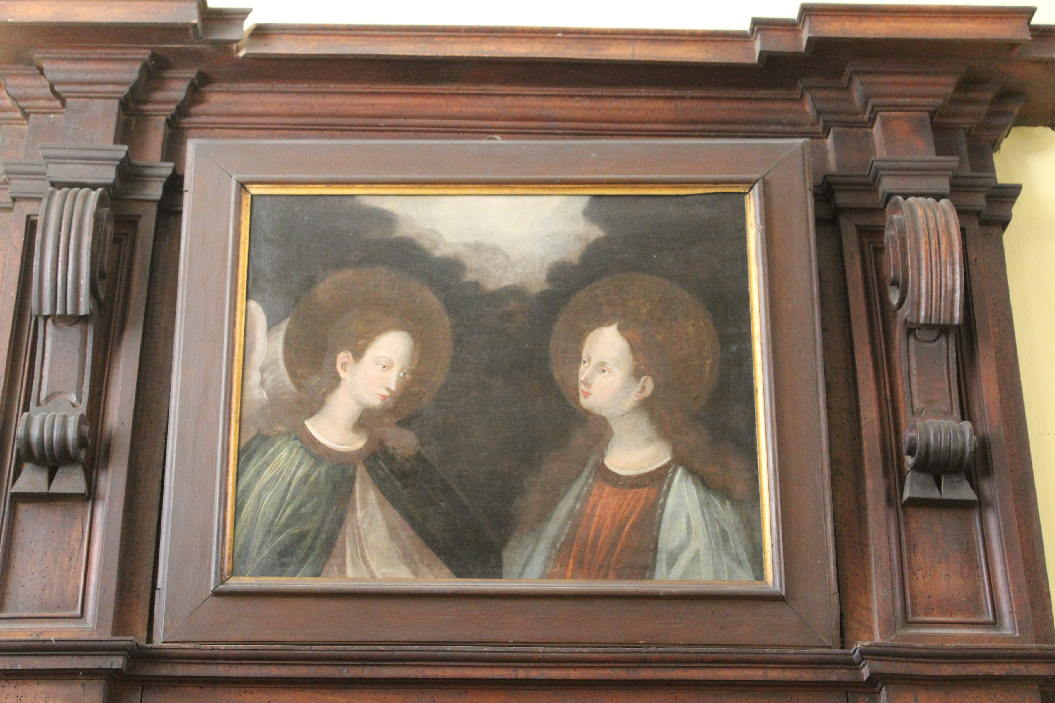 Annunciazione (dipinto, opera isolata) - ambito lombardo (sec. XVI)