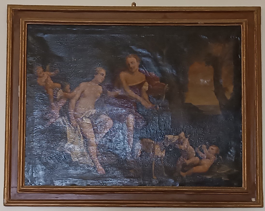 dipinto - olio su tela, pendant - ambito romagnolo (sec. XVII)