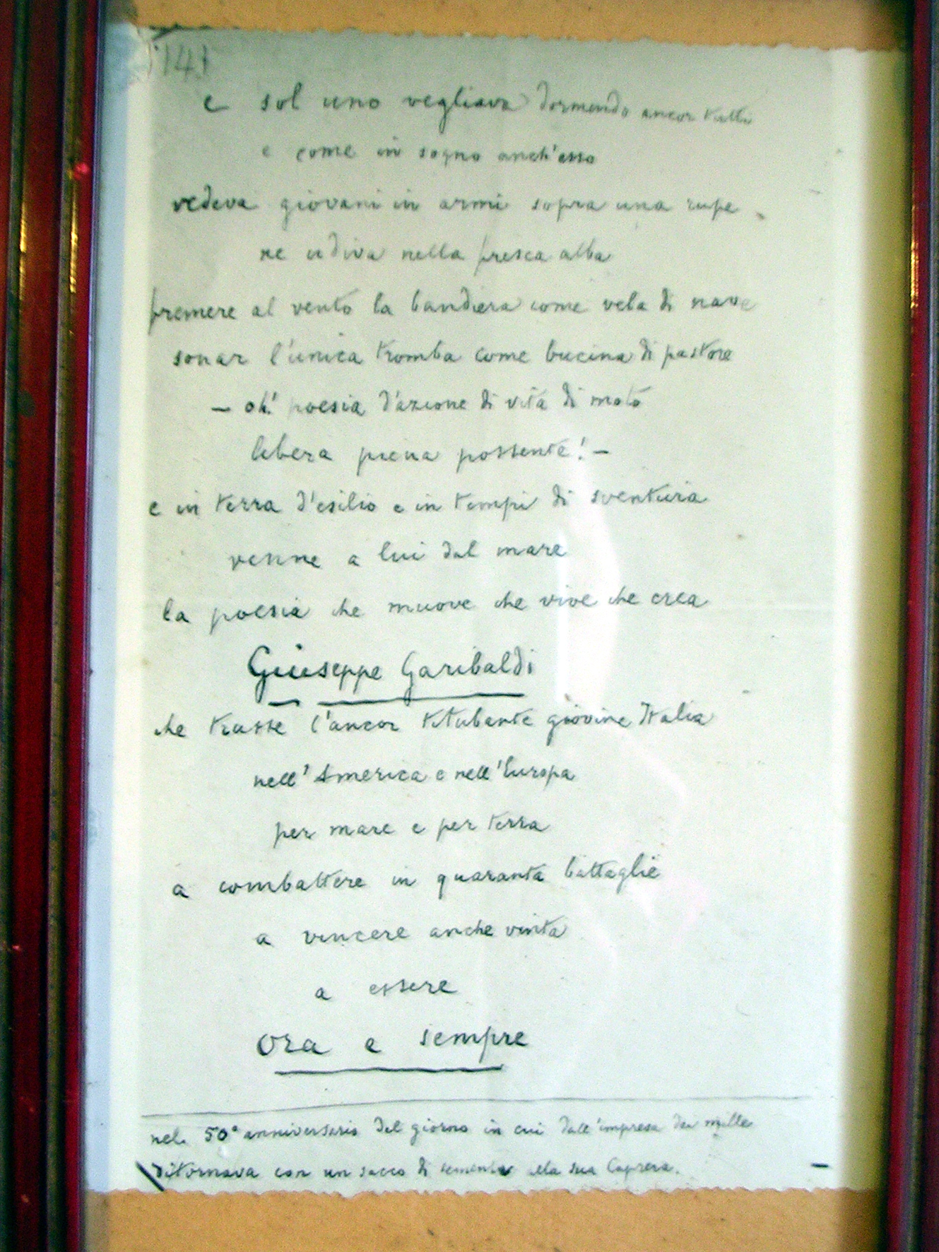 Pascoli, Giovanni - Poesie (unicum) di Anonimo (prima metà XX)