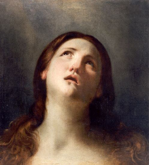 La Maddalena in estasi, Santa in estasi, Estasi di Santa Maria Maddalena (dipinto, opera isolata) di Cagnacci Guido (XVII)