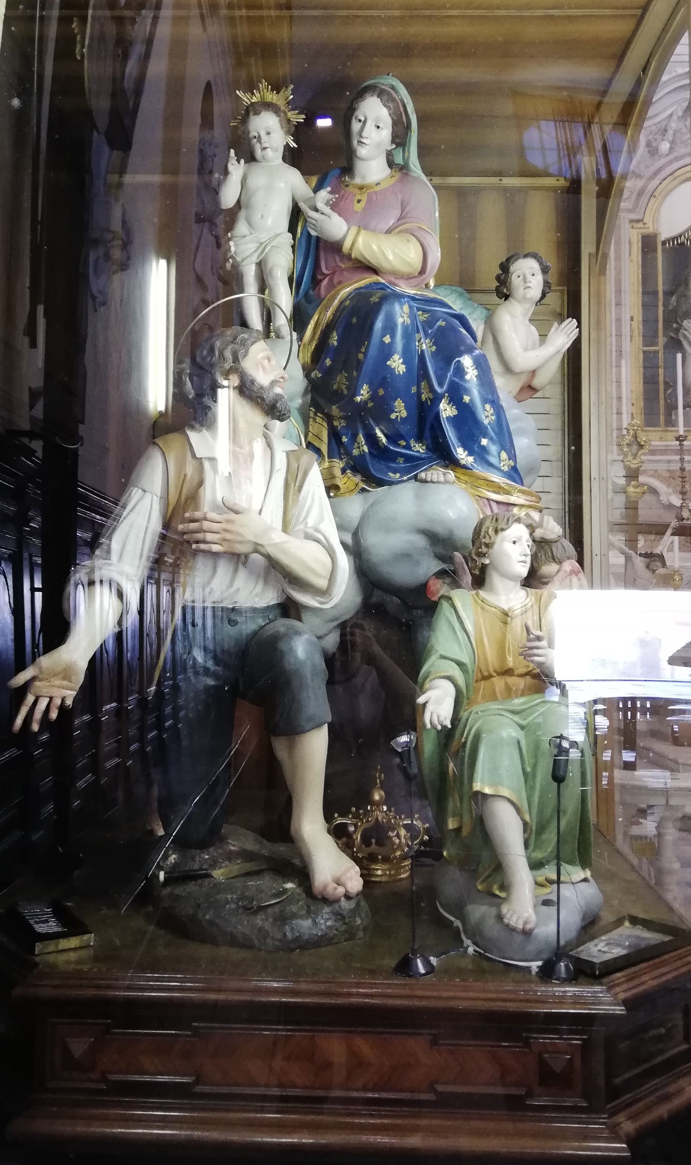 S. Isidoro agricoltore, visione di S. Isidoro (macchina processionale, opera isolata) di Brilla Antonio (seconda metà XIX)