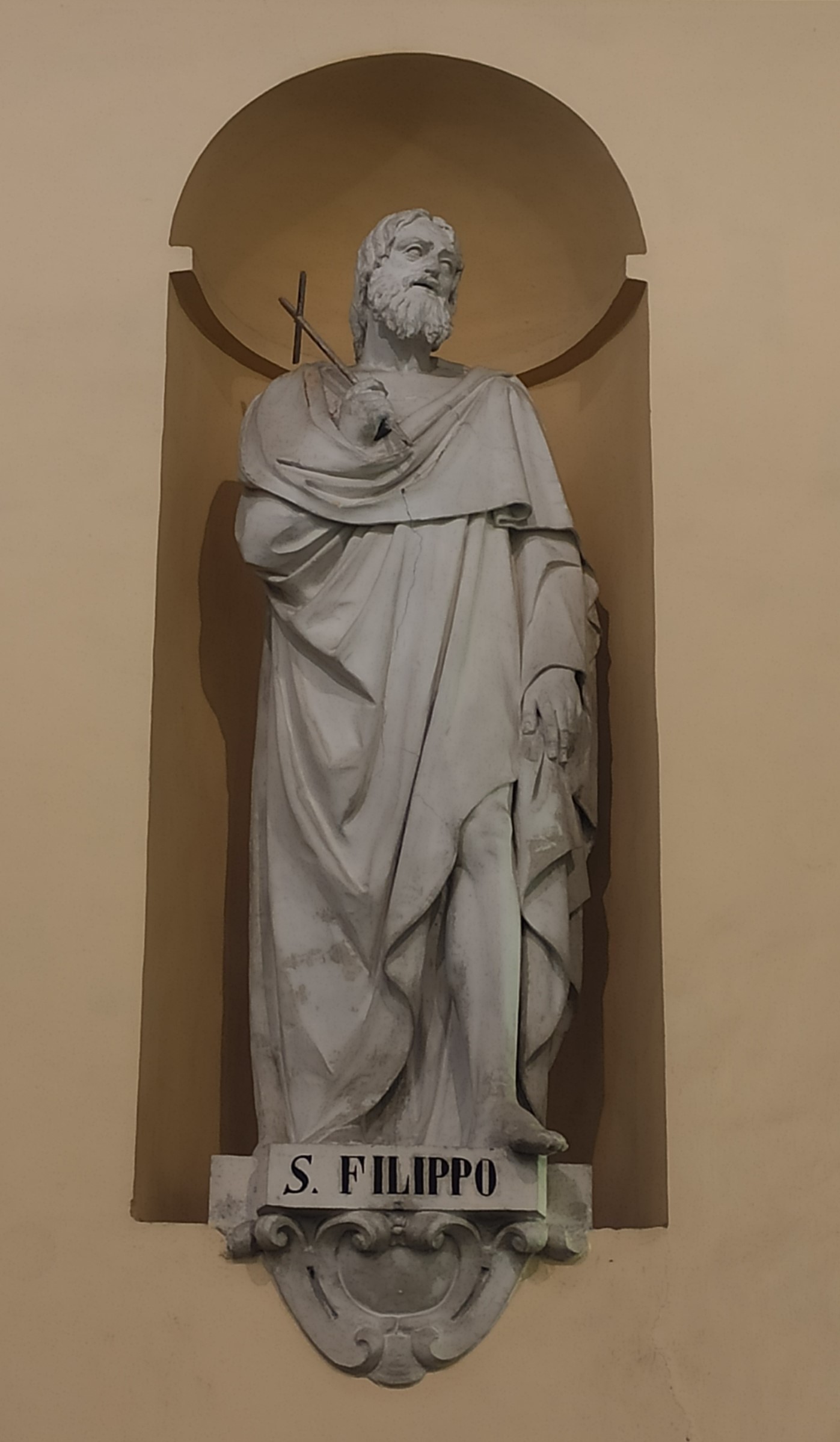 S. Filippo, San Filippo (statua, serie) di Brilla Antonio (seconda metà XIX)