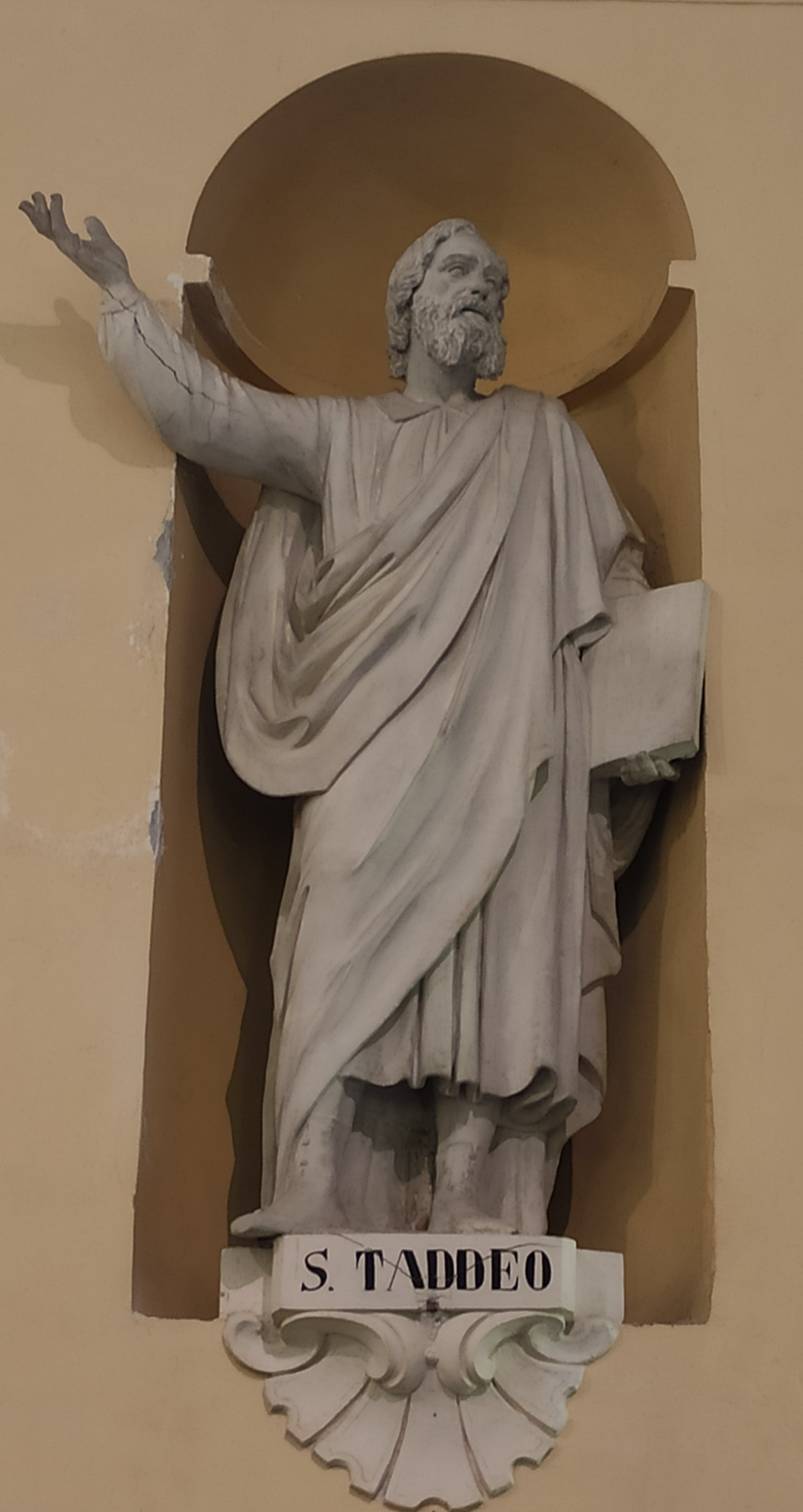 S. Taddeo, San Giuda Taddeo (statua, serie) di Brilla Antonio (seconda metà XIX)