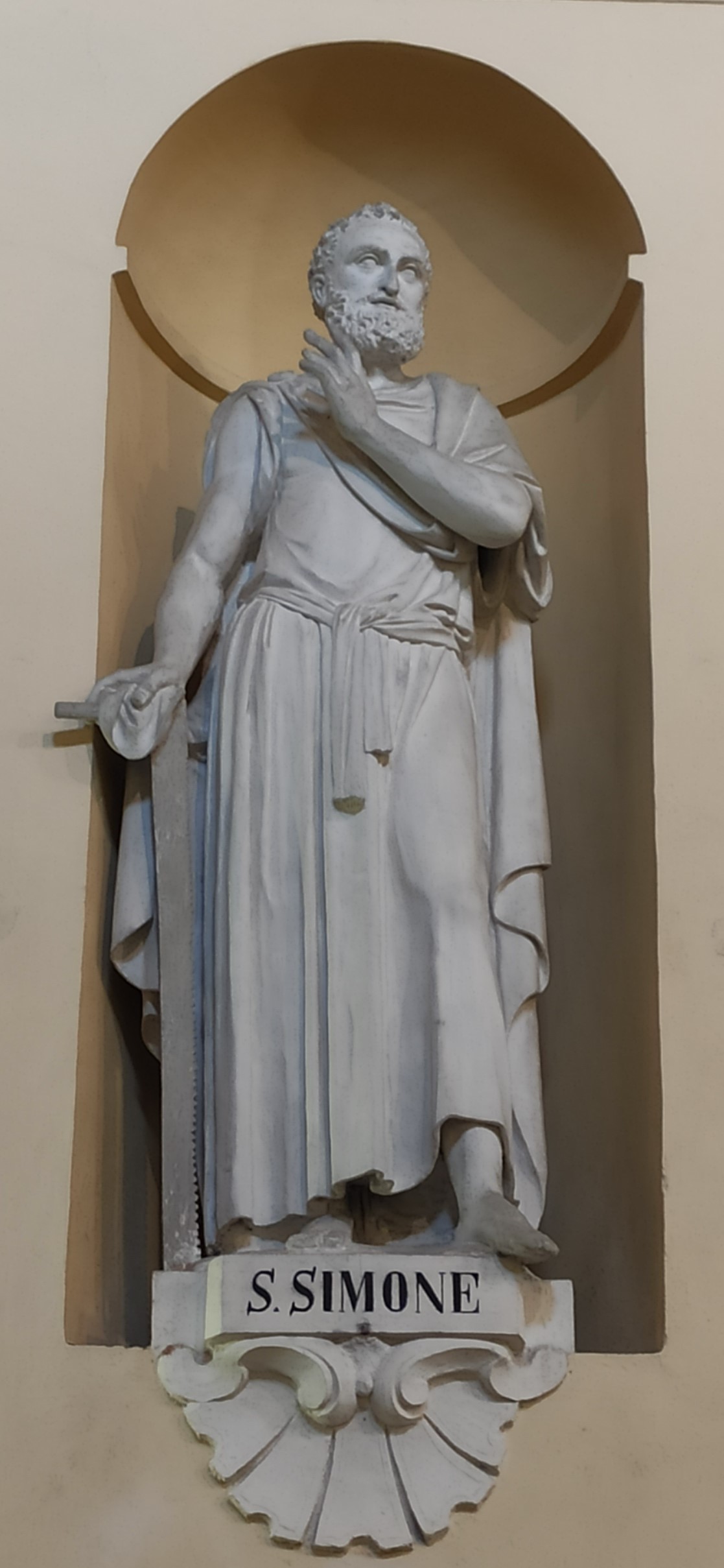 S. Simone, San Simone (statua, serie) di Brilla Antonio (seconda metà XIX)