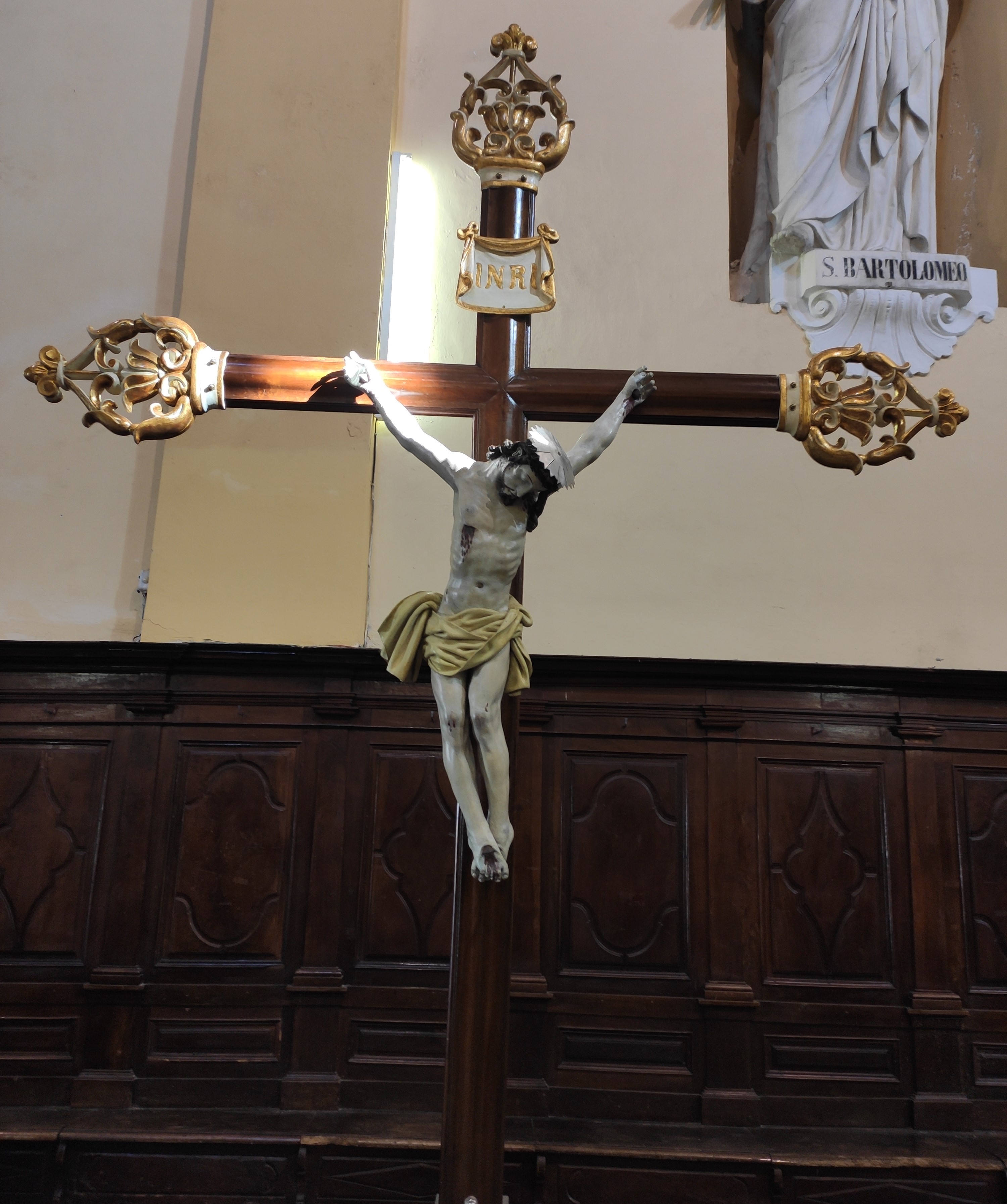 Cristo Crocifisso (crocifisso processionale, opera isolata) - ambito ligure (XVIII)