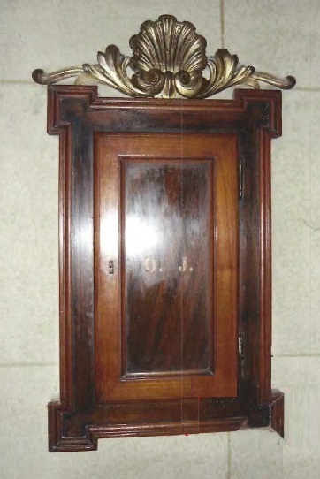 Motivo decorativo a due volute e conchiglia (tabernacolo, opera isolata) - ambito lombardo (XIX)