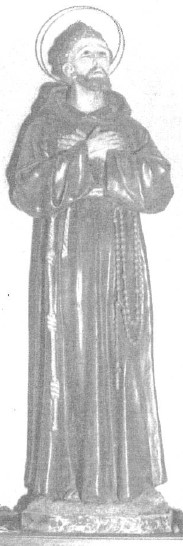 San Francesco d'Assisi in estasi (statua, opera isolata) di Nardini G. Ditta (attribuito) (prima metà XX)