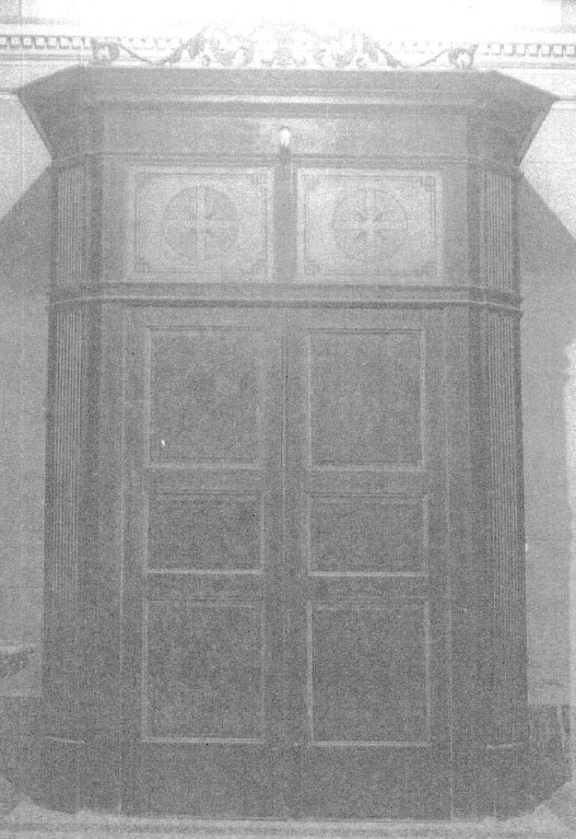 Croci e motivi decorativi vegetali (bussola d'ingresso, opera isolata) - ambito lombardo (XIX)
