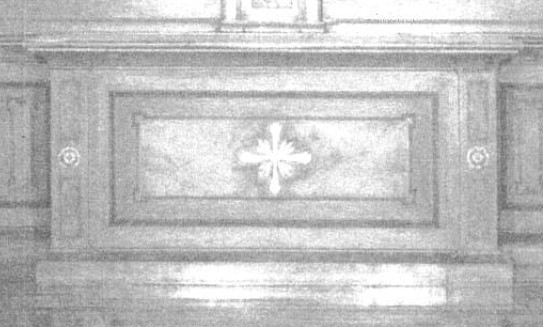 Croce gloriosa e due rosette (altare - a cofano) - ambito lombardo (XIX)
