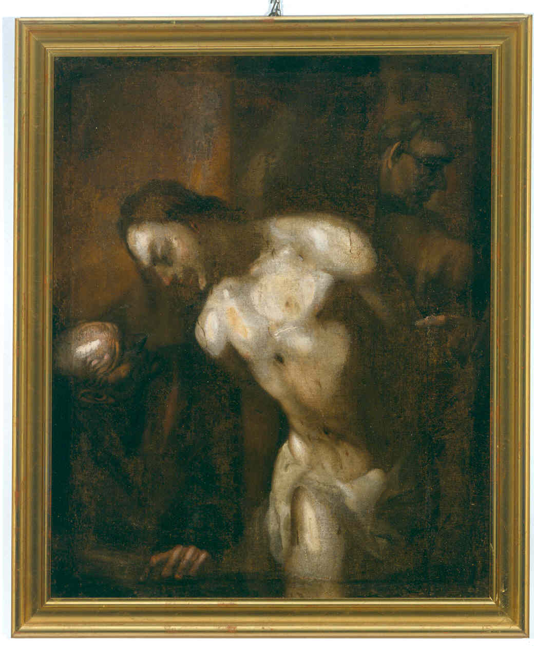 Gesù legato alla colonna è deriso (dipinto, opera isolata) - ambito lombardo (XVII)