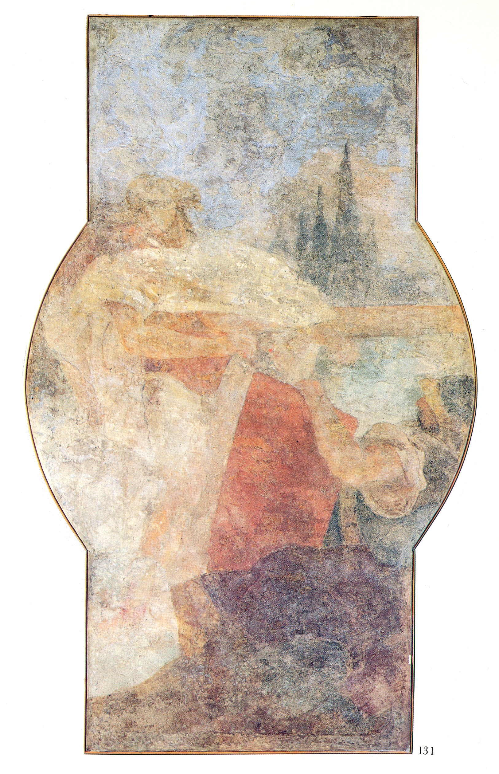 Rinaldo e lo scudo fatato (Rinaldo che si vergogna del suo passato) (dipinto, elemento d'insieme) di Tiepolo Giovanni Battista (sec. XVIII)