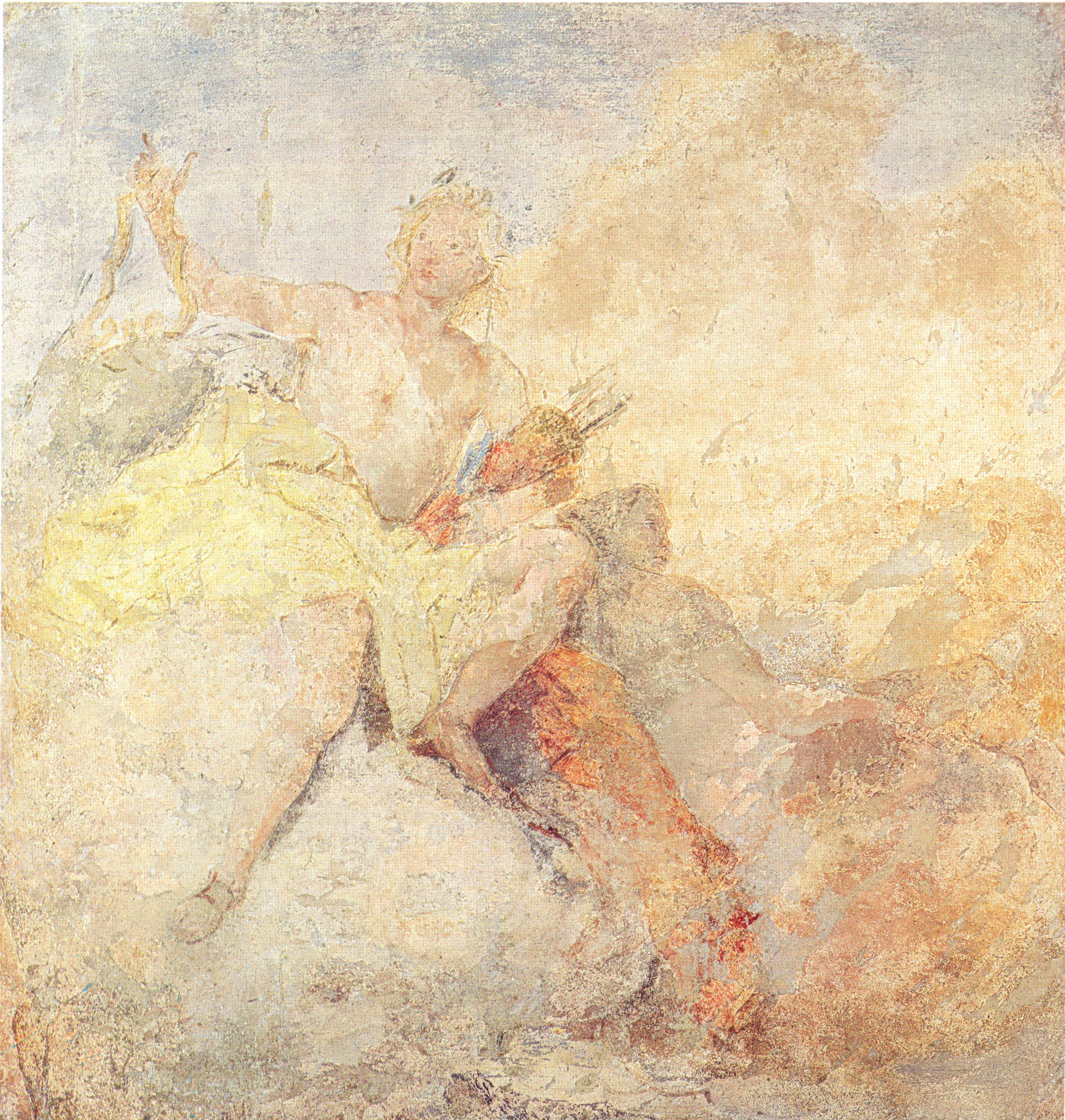 Apollo e Diana (dipinto, elemento d'insieme) di Tiepolo Giovanni Battista (sec. XVIII)