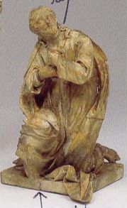 Gesù genuflesso (scultura, elemento d'insieme) di Celebrano Francesco (attribuito) (sec. XVIII)