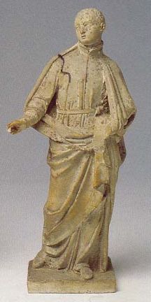 San Luigi Gonzaga (scultura, elemento d'insieme) di Celebrano Francesco (attribuito) (sec. XVIII)