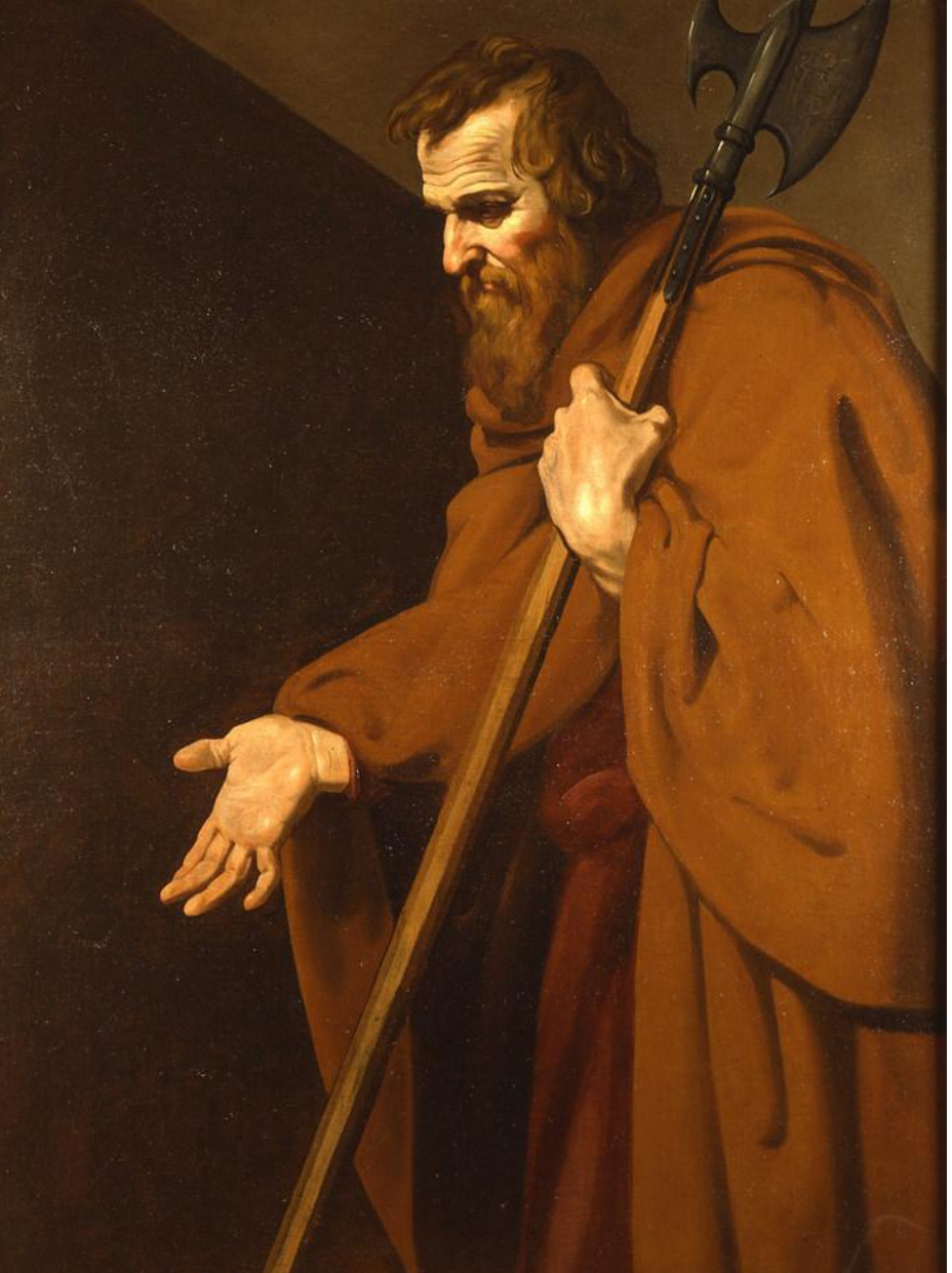 San Giuda Taddeo (dipinto, opera isolata) di Mendozzi Bartolomeo detto "Bartolomeo della Leonessa" (sec. XVII)