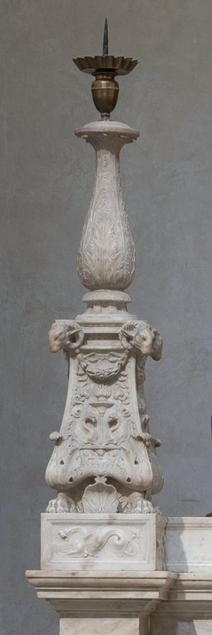 motivi decorativi zoomorfi (candelabro) di Cosini Silvio detto Silvio da Fiesole (?) (attribuito), Ticciati Girolamo (sec. XVI)