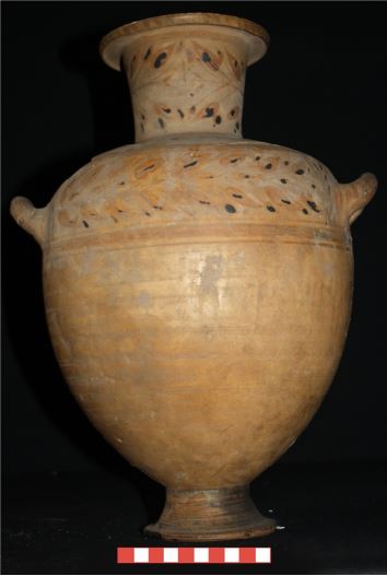 vaso/ a forma di idria, idria di Hadra - Epoca ellenistica (metà SECOLI/ III a.C)