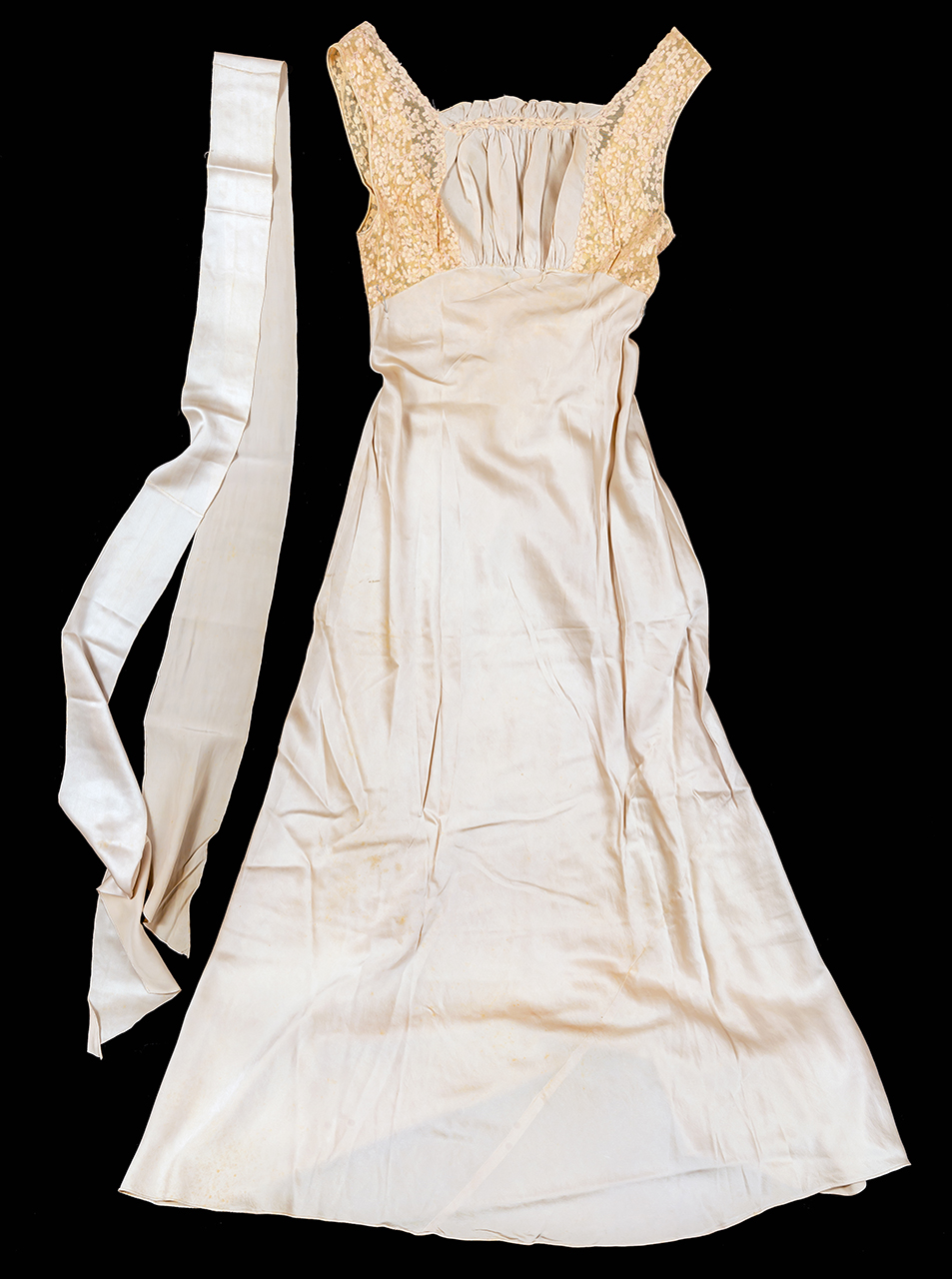 camicia da notte, femminile - manifattura italiana (secondo quarto XX)