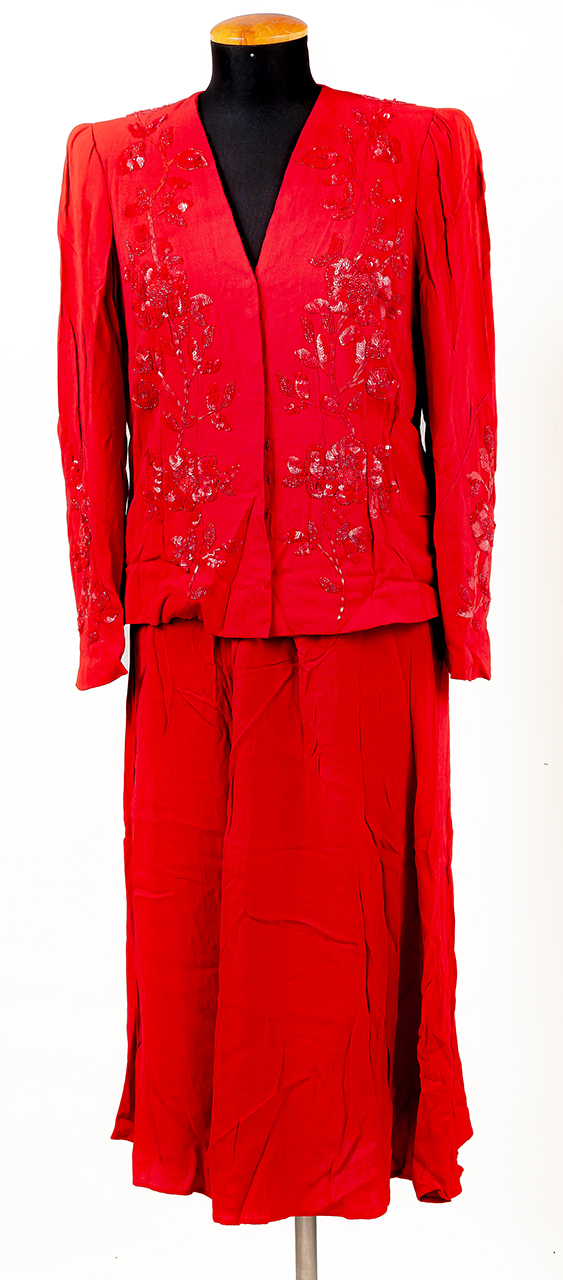 completo, femminile - manifattura italiana (prima metà XX)