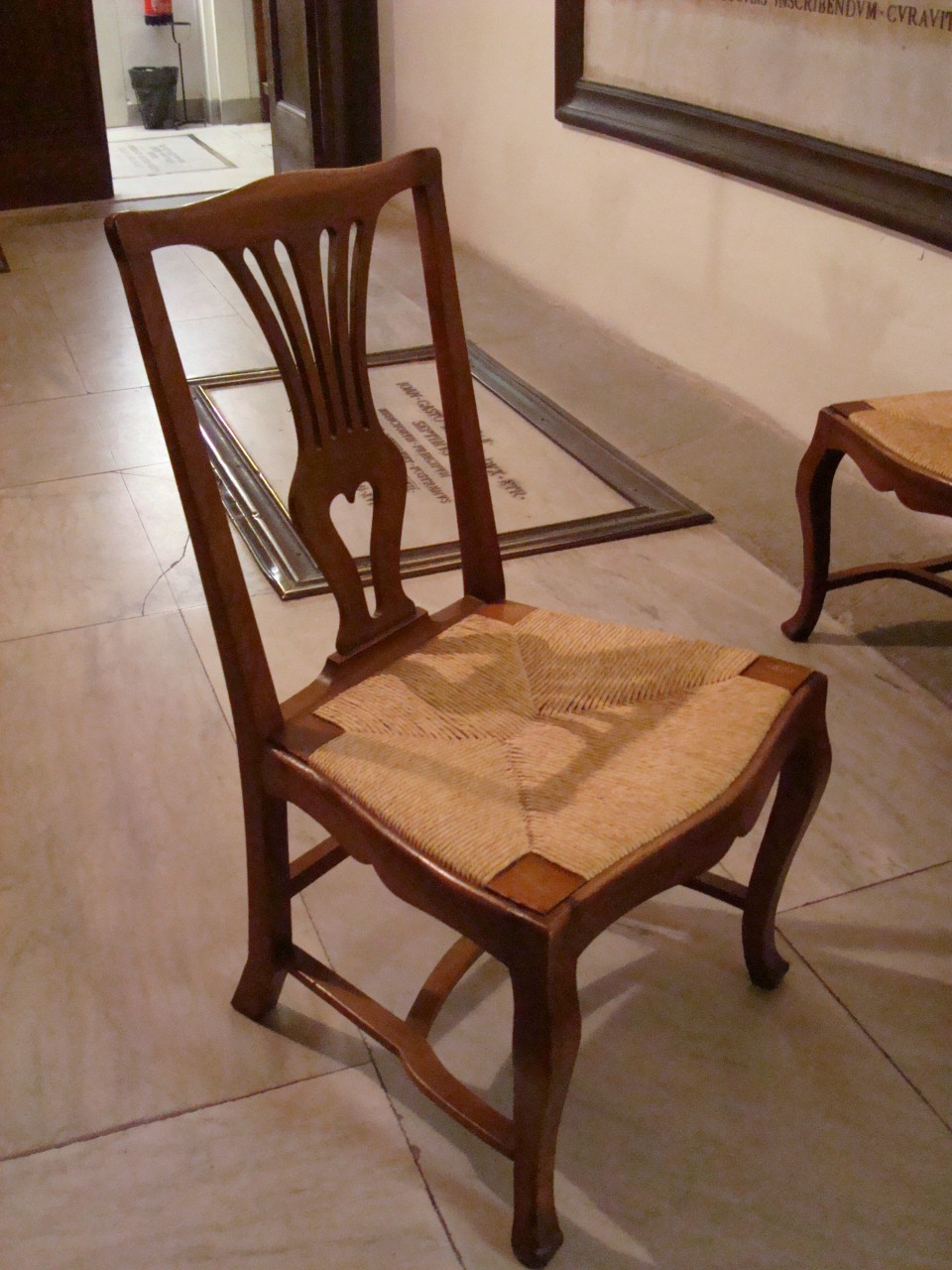 sedia - produzione toscana (seconda metà sec. XVIII)